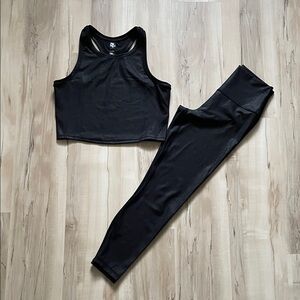 90 Degree By Reflex Black Activewear Set